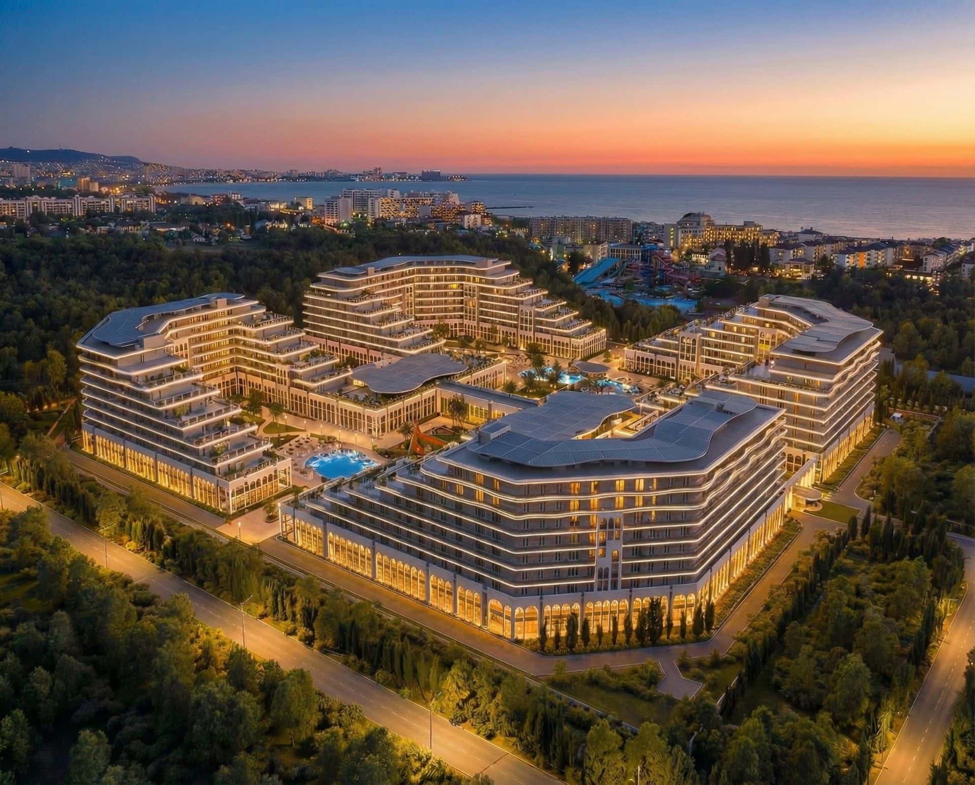 Панорама Sun Garden рядом с морем