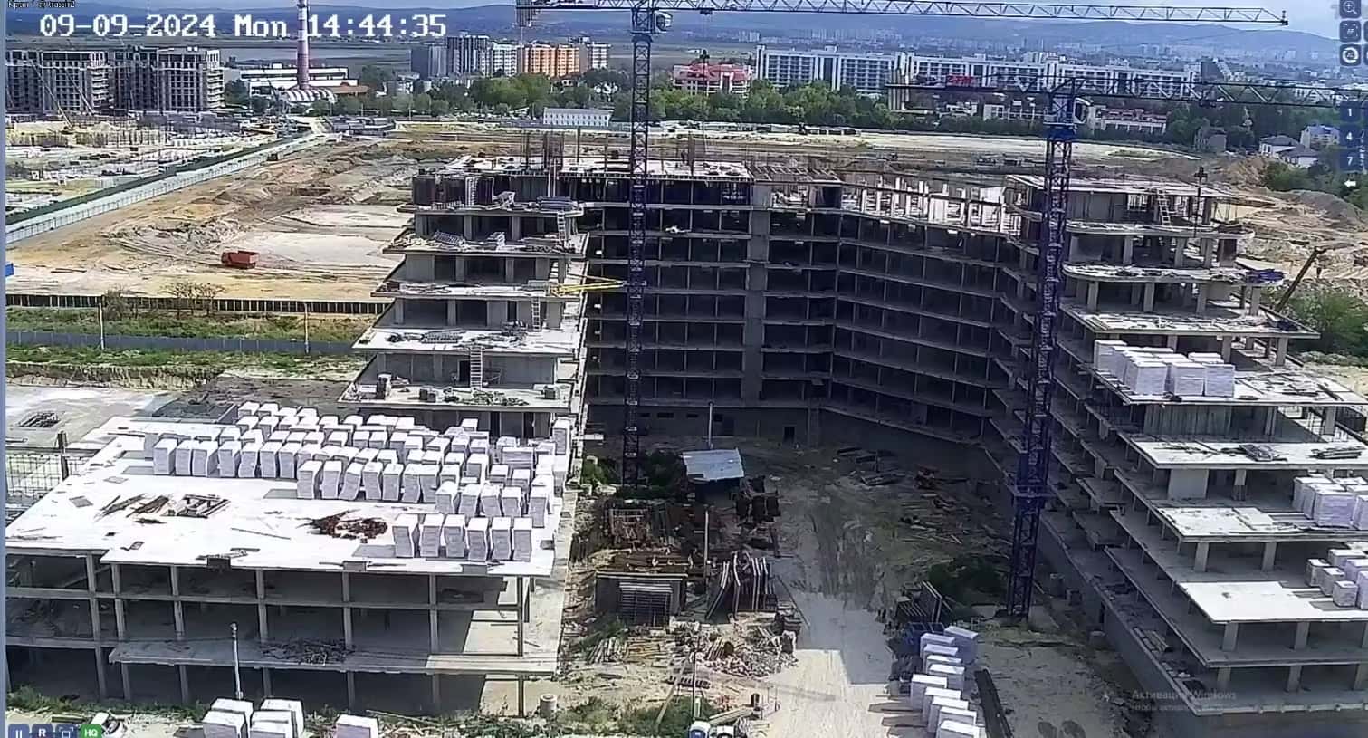 Ход строительства Sun Garden 9 сентября 2024 года, общий вид