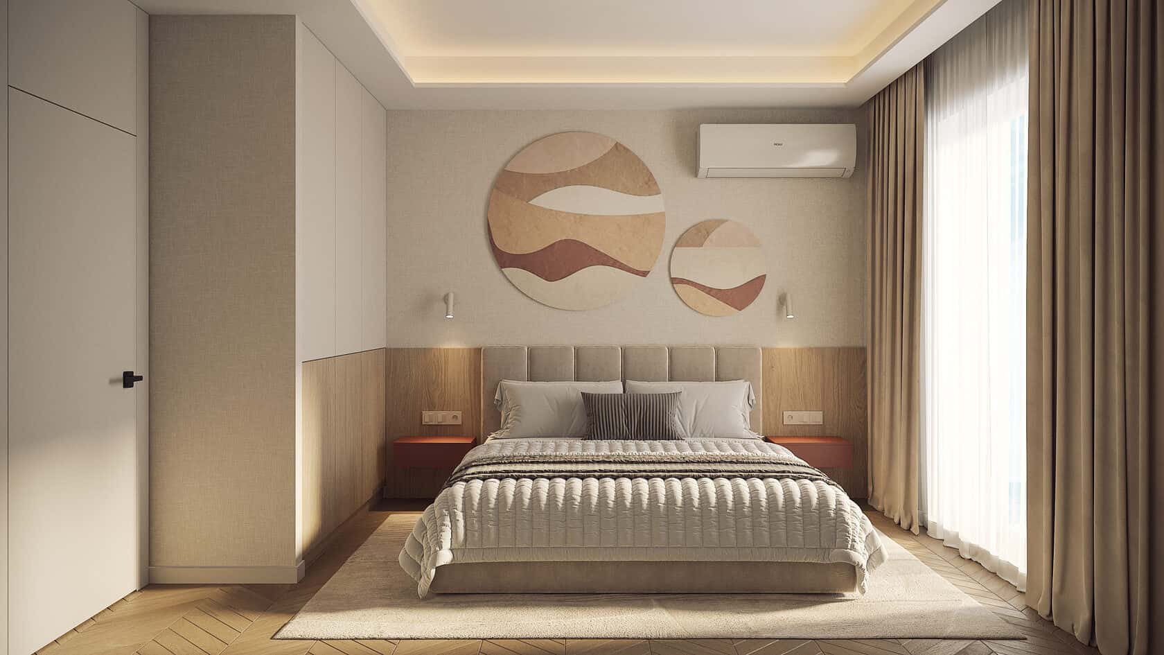 Спальня в апартаменте Eden Family Hotel