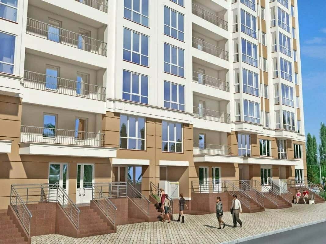 Фасады и входные группы Бельведера